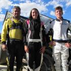 Erskine family members and speedway competitors Andy and his children Keely and Lucas Erskine get...