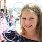 Madeleine Simons, of Christchurch, starts the new year with a dreamcatcher from the Kurow...