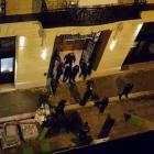 A general view of the scene after axe-wielding robbers stole jewelry at the Ritz Paris hotel in...