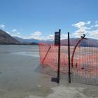 One of the holes at Bremner Bay is still fenced off. Photo: Sean Nugent