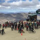 Nearly 100 mountain bikers  competed in the fourth annual Cardrona Mega Avalanche race on Sunday....