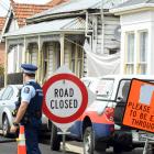 Wesley St remains closed after a fatal house fire on Monday. Photo: Stephen Jaquiery