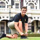 Levin man Alex Winiata takes time out in Dunedin during his 3000km walk from Cape Reinga to Bluff...