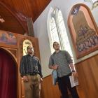 Archangel Michael Coptic Orthodox Church board of trustees members Arsanios Fahmy (left) and...