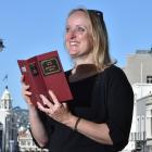 Charles Dickens descendant and author Lucinda Hawksley explores central Dunedin yesterday. PHOTO:...