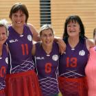Tutus on Tour members (from left) Linda Massie, Lynn Brand, Marinda van Vuuren, Frankie Sanders,...