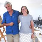 Wellington couple artist/writer Gregory O’Brien and writer/anthologist Jenny Bornholdt enjoy the...