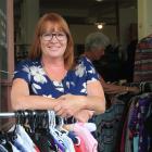 Debbie Shields models clothing from Awamoa Clothing on her last day as owner this month after 29...