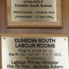 The plaque that had Prime Minister Jacinda Ardern's name misspelled. Photo: Linda Robertson