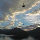 A Lakes District Air Rescue Trust helicopter during a recent training exercise beside  Lake...