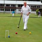 Tasmanian Tim Meredith on the croquet green this week at the New Zealand Masters Games. PHOTO:...