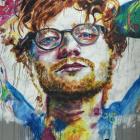 Graffiti has been cleaned off the Ed Sheeran mural in Bath St, Dunedin.  