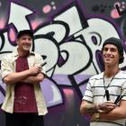 On the Fringes of Society event organiser Jonny Waters (left) and street artist James Butcher get...