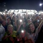 Fans  take in Ed Sheeran’s concert at Mt Smart Stadium in Auckland on Saturday night. Photo: Getty