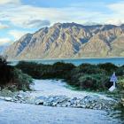 The entrance to a popular Lake Hawea freedom camping site was blocked by a pile of gravel and...