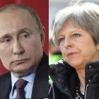 Russian President Vladimir Putin and British Prime Minister Theresa May. Photos: Reuters