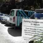 Daily and weekly rates are being scrapped at council-owned car parks in Queenstown. Photo: Louise...