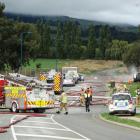 Homes were evacuated from  Cherry Blossom Ave vicinity, Frankton, after a digger struck a gas...