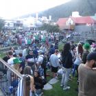 Hundreds of people swarmed to the Village Green in Queenstown to celebrate St Patrick's Day on...