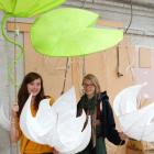 Autumn Lights festival artistic director Hannah Johnston (left) and lantern artist Sharon Jones...