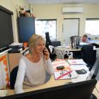 A&amp;P Show event organiser Jane Stalker at her desk in the Upper Clutha A&amp;P Society office....