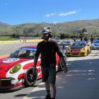 Competitors prepare  for a race in the Highlands Festival of Speed on Saturday. Photo: Pam Jones