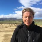 Irrigation NZ chairwoman Nicky Hyslop views a water storage development on Bendigo Station during...