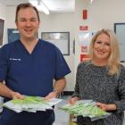 Dr Jason Hill, clinical lead and Emma Bell, Programme Manager for the Southern DHB National Bowel...