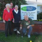 Enjoying a day at the Mosgiel Elderly Care Group are (from left) Joan Blair, manager Kerry Meehan...