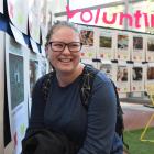 First-year student Bethany Gray (19), of Te Awamutu, checks the Voluntinder profiles in the...