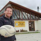 Upper Clutha Rugby Football Club committee member Luke Robson pictured outside the clubrooms...