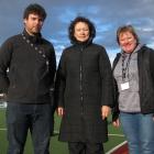 Getting ready for Saturday’s Tri Nations game at the Cromwell hockey turf are hockey identities ...