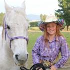 Sky Sanders (10), here with her horse, Cougar, looks forward to competing in an international...