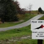 Residents of Peak View Ridge are opposed to a resource consent application to develop their road...