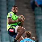 Tevita Nabura just before the kick that saw him red-carded against the Waratahs. Photo: Getty...