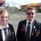 Clutha District Youth Council Tokomairiro High School representatives Annabelle Philps and...