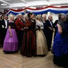 Guests sing Rule Britannia at the invitation ball at the Scottish Hall at last year’s Victorian...