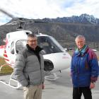 Lakes District Air Rescue Trust secretary manager Tony Hill and Chairman Jule Tapper with one of...
