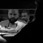 Wanaka chef Lucas Parkinson serves up a meal at Wednesday night’s Dine by Donation charity event....