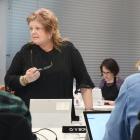 Victoria Bonham speaks to her fellow councillors on Wednesday as she tries to gather interest in...