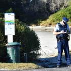 Police confirmed the body was found at 10am and asked people to avoid the beach. Photo: Peter...