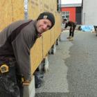 Breen Construction builders Andrew McGregor (left), of Alexandra, and apprentice Anton Hood, of...