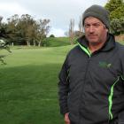 North Otago Golf Club greenkeeper Gary Creedy at the fifth tee of the North Otago Golf Club's new...