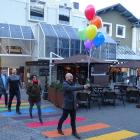 Winter Pride co-director Martin King (right) is followed by Anya Henarath, Winter Pride co...