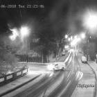 The Highgate bridge cam shows some snow had settled by just before 9.30pm. Photo: DCC