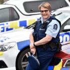 Senior Constable Kath Goodman is leaving the police force tomorrow after 38 years. Photo: Peter...