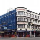 The new black Art Deco frontage of the Law Courts Hotel in Dunedin has upset reader Ivan...