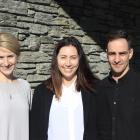 Lauren Christie (left), Melanie Halliday and Josh Gibbons. PHOTO: PAUL TAYLOR
