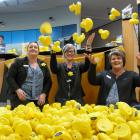ANZ Balclutha staff members (from left) Crystal Steel, Natalie Paterson and Pauline Simonsen...