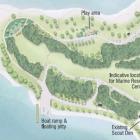 This concept development plan of Eely Point includes a new boat ramp and jetty, playground and...